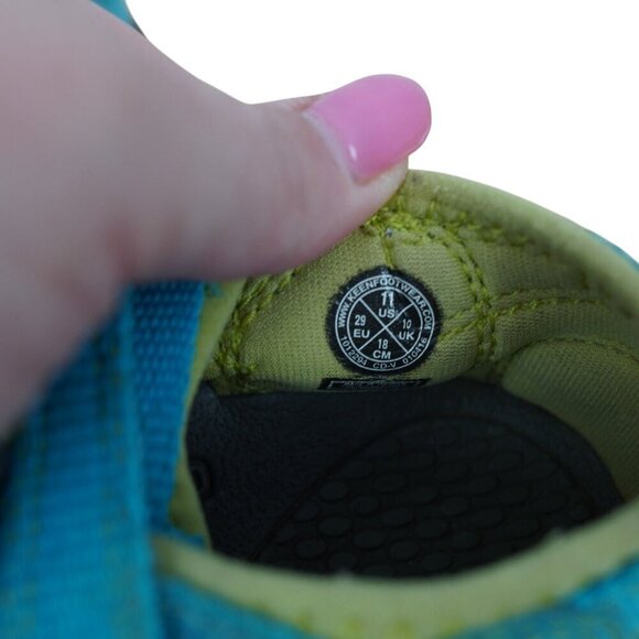 Keen Newport H2 Kids Sandals Size 11 US EU 29 Teal & Yellow Comfortable & Durabl - Picture 3 of 6